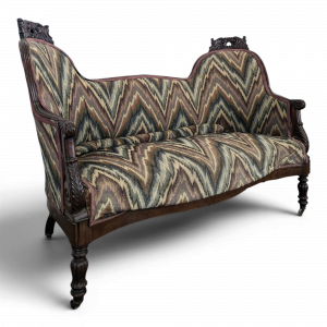 Banquette causeuse en acajou de style Louis Philippe