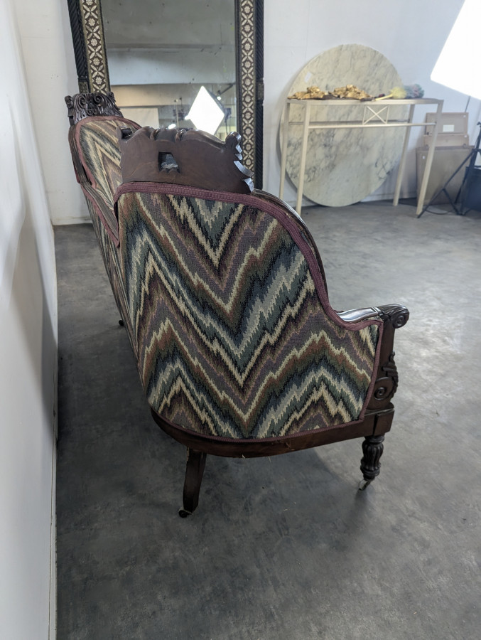 Banquette causeuse en acajou de style Louis Philippe