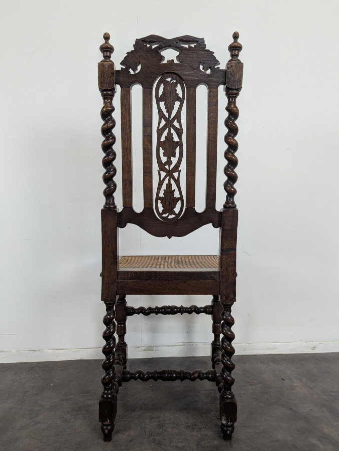 Série de 4 chaises Louis XIII