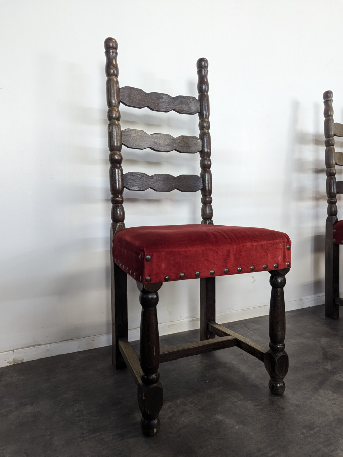 Série de 8 chaises espagnoles