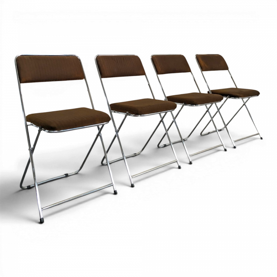 Série 4 chaises pliantes