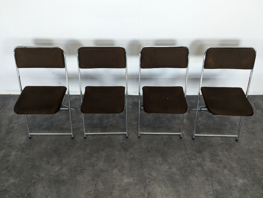 Série 4 chaises pliantes