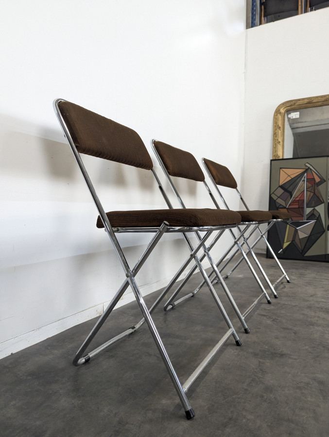 Série 4 chaises pliantes