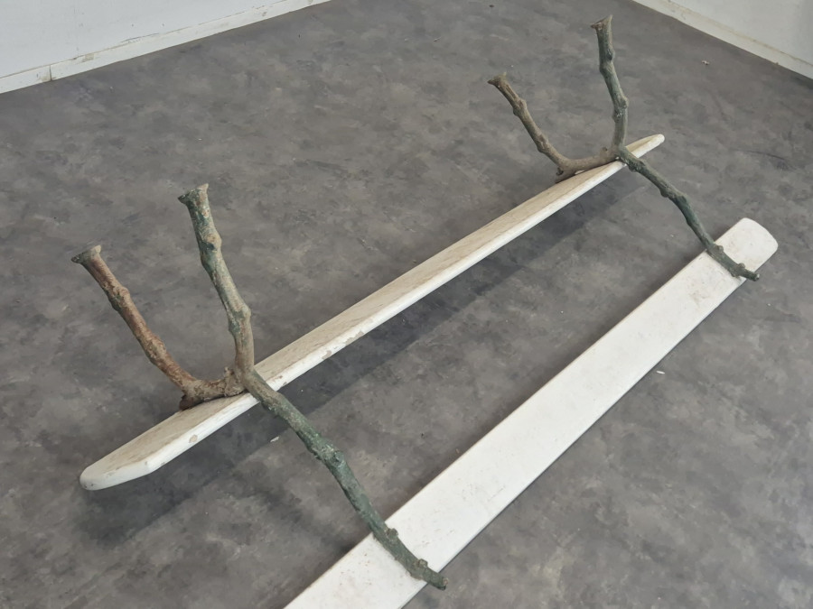 Banc de jardin en fonte modèle branche d'arbre