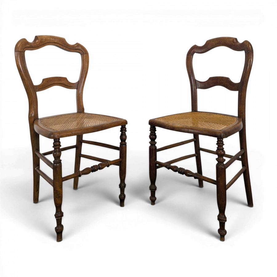 Paire de chaises de chambres fin XIXème