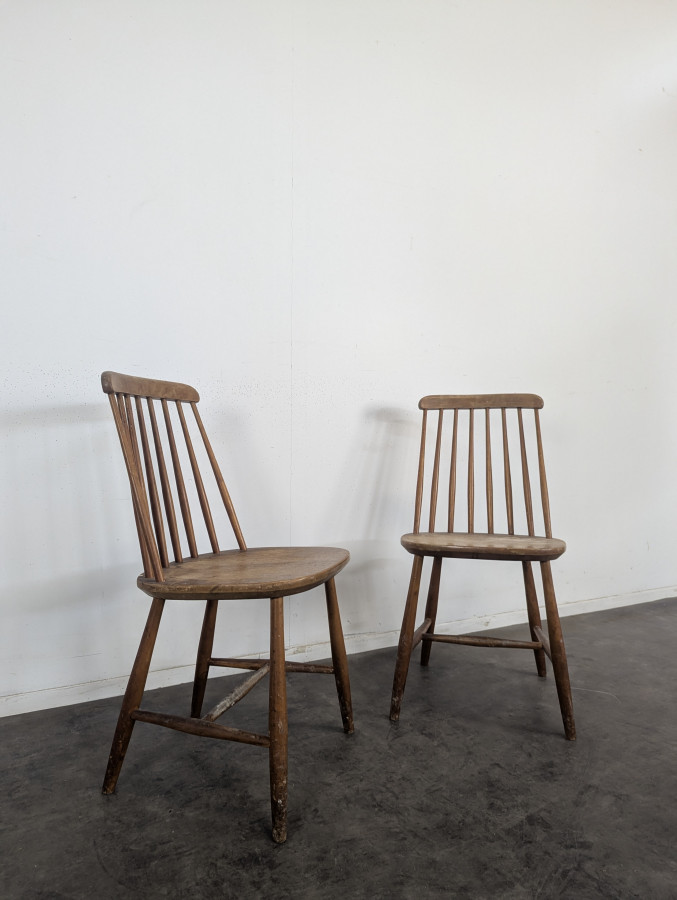 Paire de chaises scandinaves