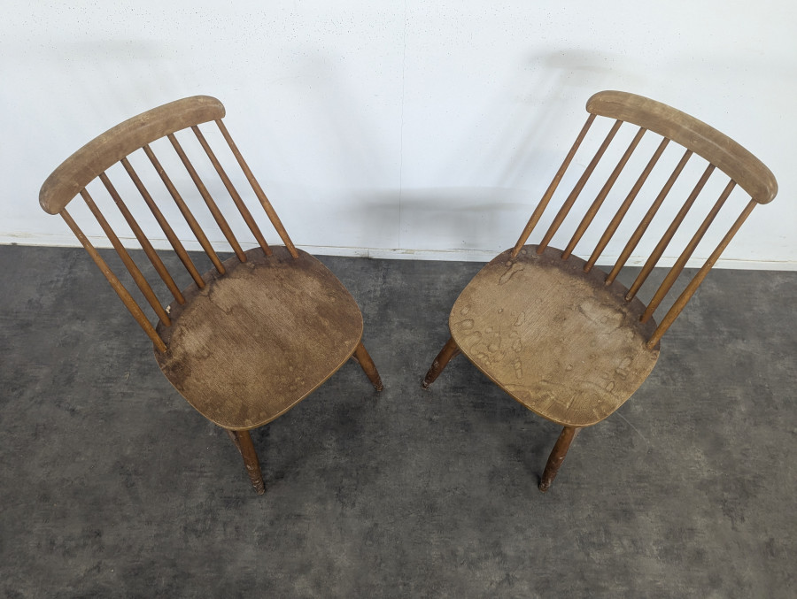 Paire de chaises scandinaves