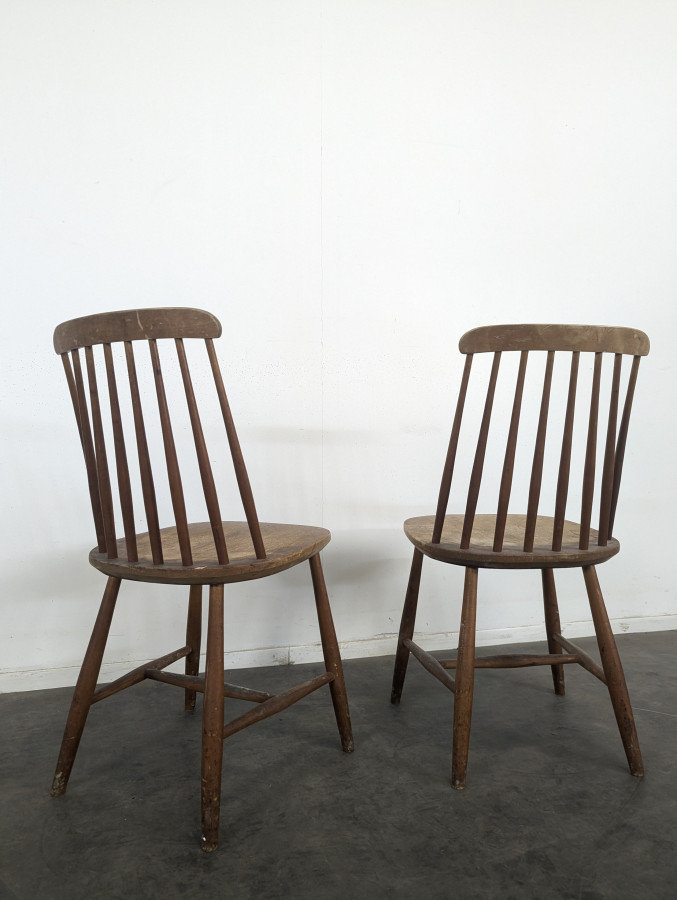 Paire de chaises scandinaves