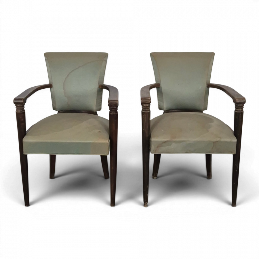 Paire de fauteuils des années 40 dans l'esprit de Pascaud