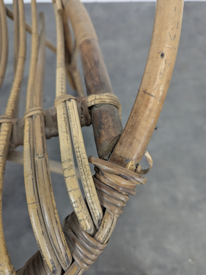 Fauteuil bambou et rotin