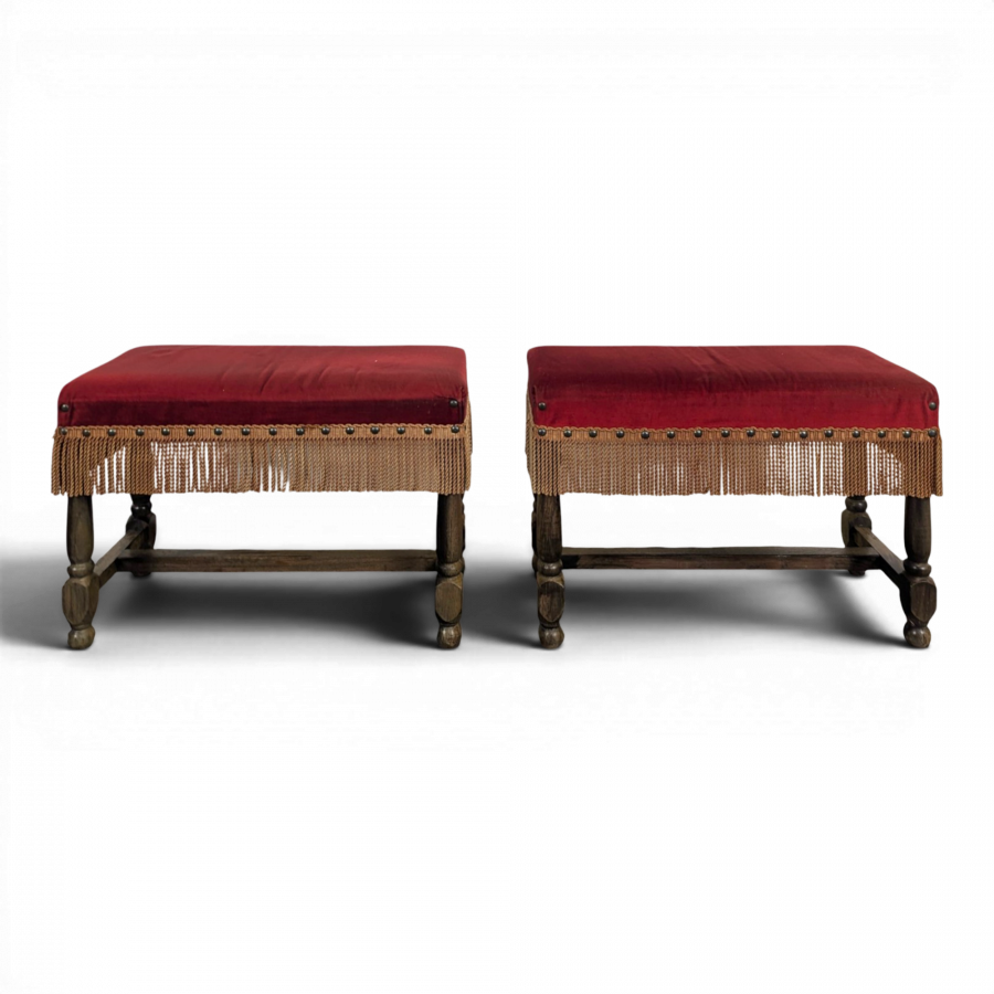 Paire de tabourets ottoman