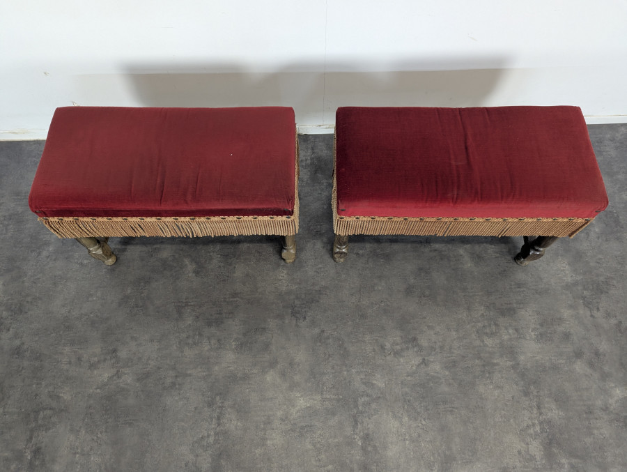 Paire de tabourets ottoman