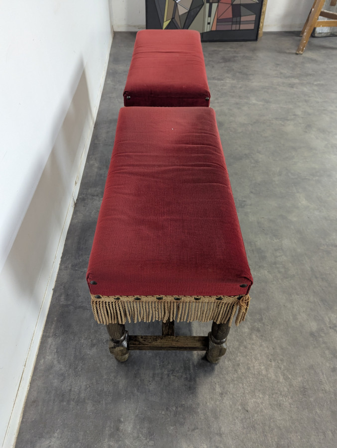 Paire de tabourets ottoman