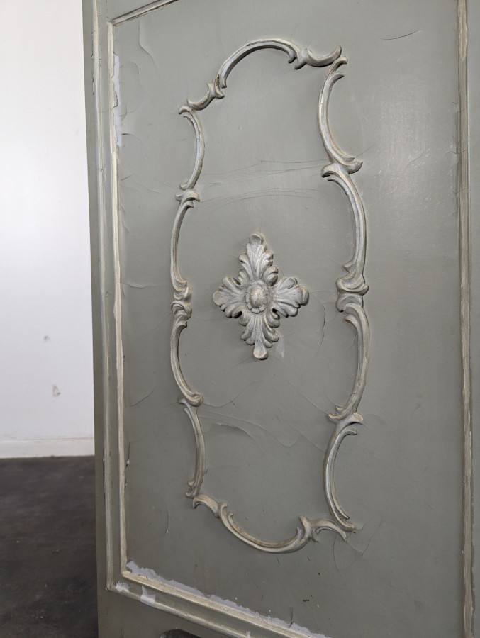 Paravent à canage réchampi de style Louis XVI