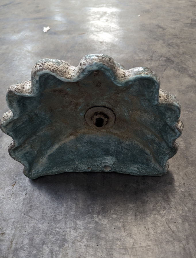 Fontaine en céramique émaillée des années 70