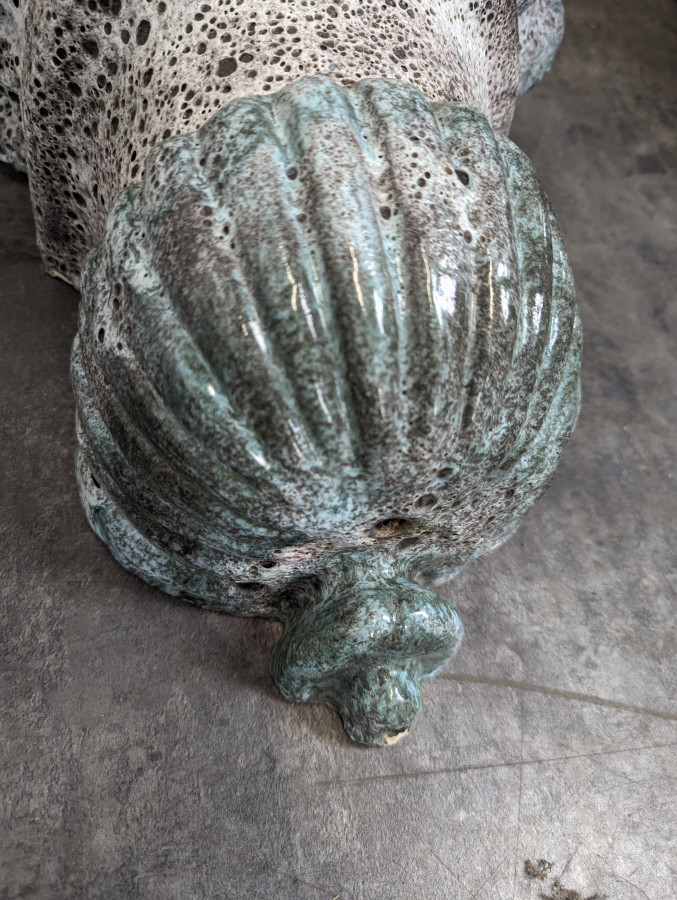 Fontaine en céramique émaillée des années 70