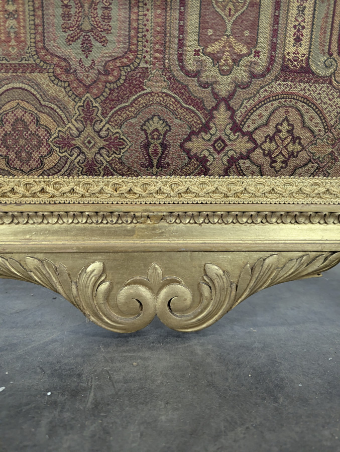 Pare-feu Louis XVI en bois doré à tapisserie