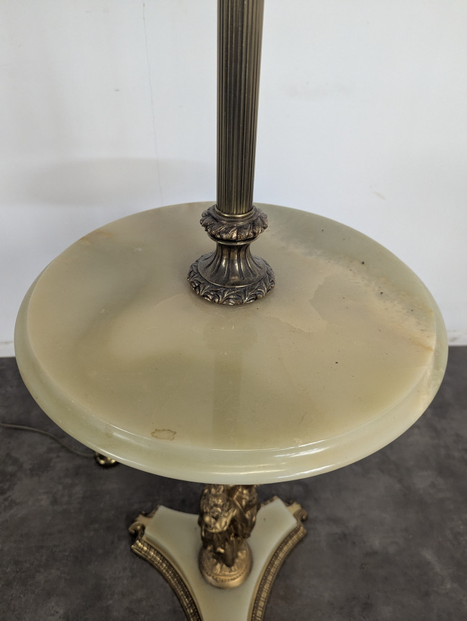 Lampadaire onyx style néo-classique