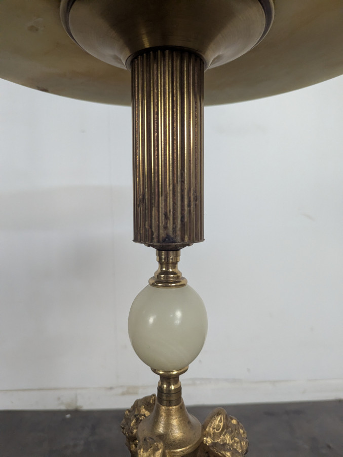 Lampadaire onyx style néo-classique