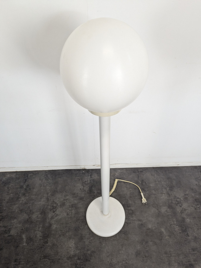 Lampadaire space age en plastique blanc