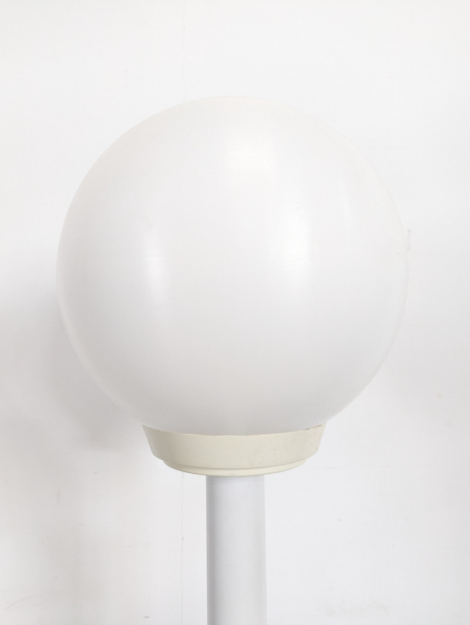 Lampadaire space age en plastique blanc