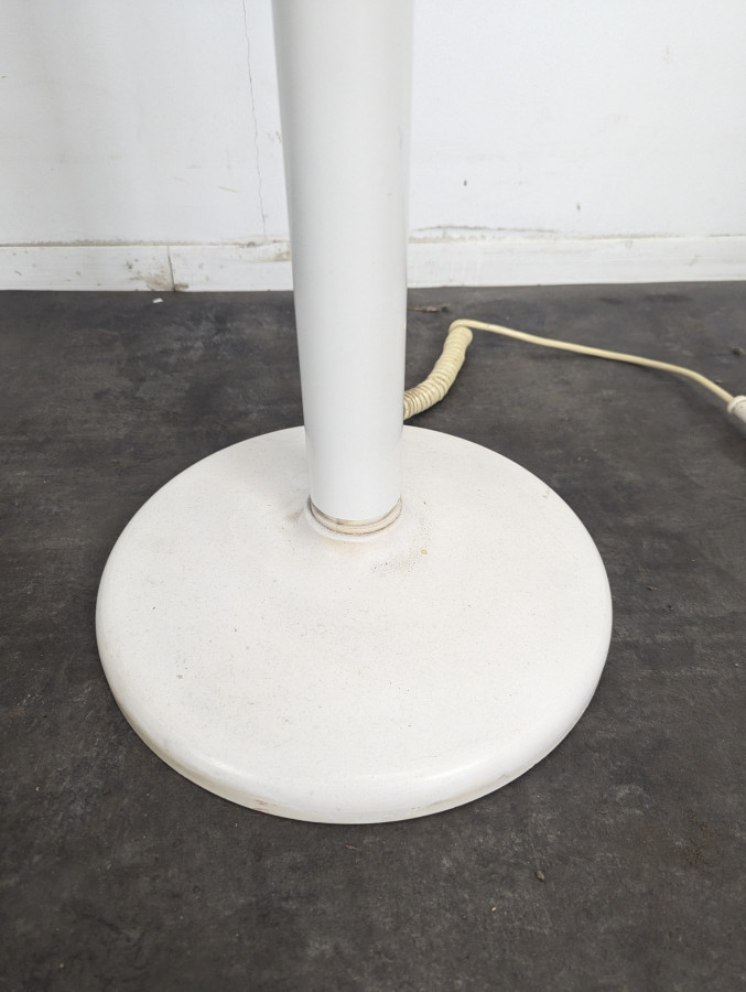 Lampadaire space age en plastique blanc