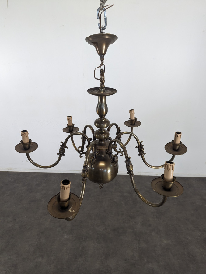 Paire de lustre hollandais en laiton