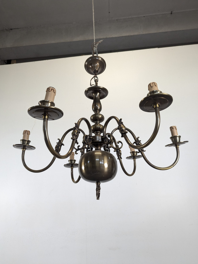 Paire de lustre hollandais en laiton