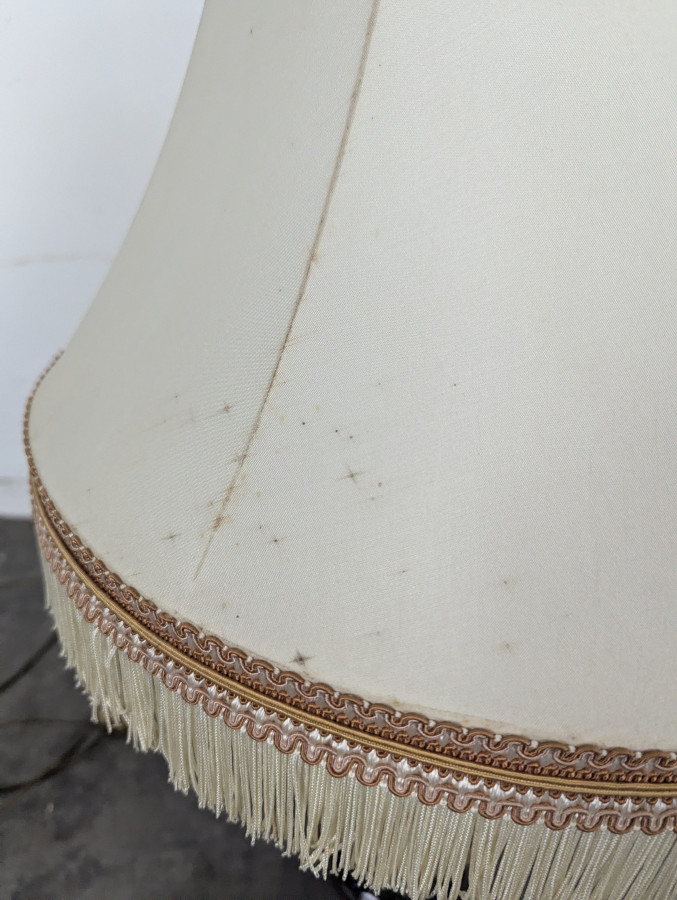 Lampe vase Satsuma en faïence japonaise à abat-jour