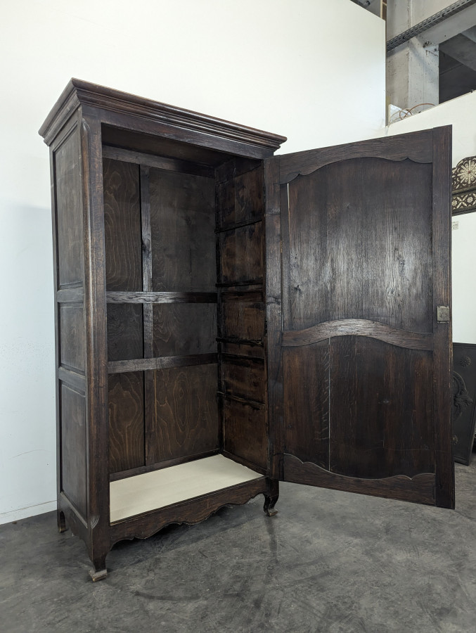 Bonnetière Louis XV en chêne à une porte
