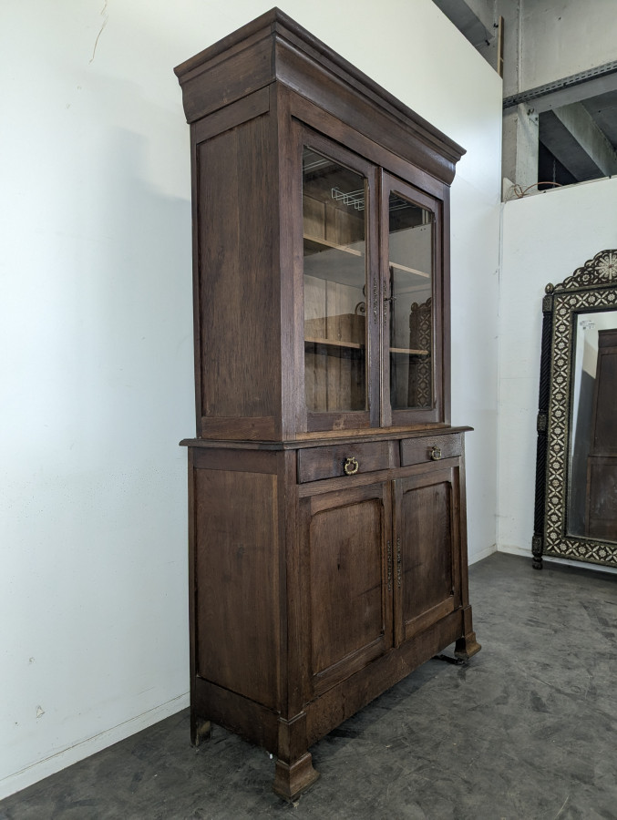 Buffet deux corps époque Louis Philippe en chêne