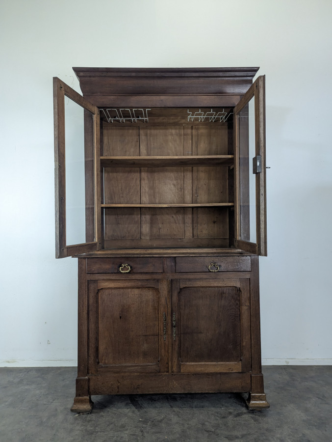 Buffet deux corps époque Louis Philippe en chêne