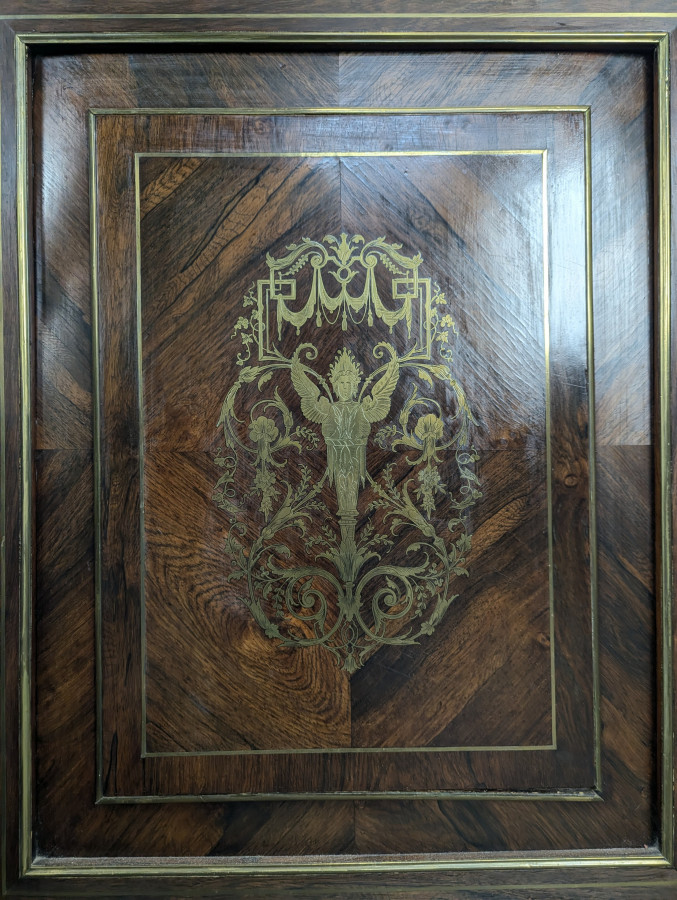 Meuble d'appui Napoléon III en marqueterie Boulle