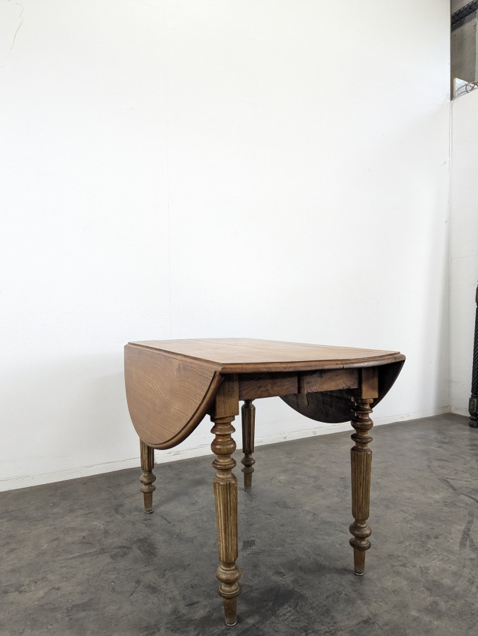 Table à volet à allonges d'époque Louis Philippe