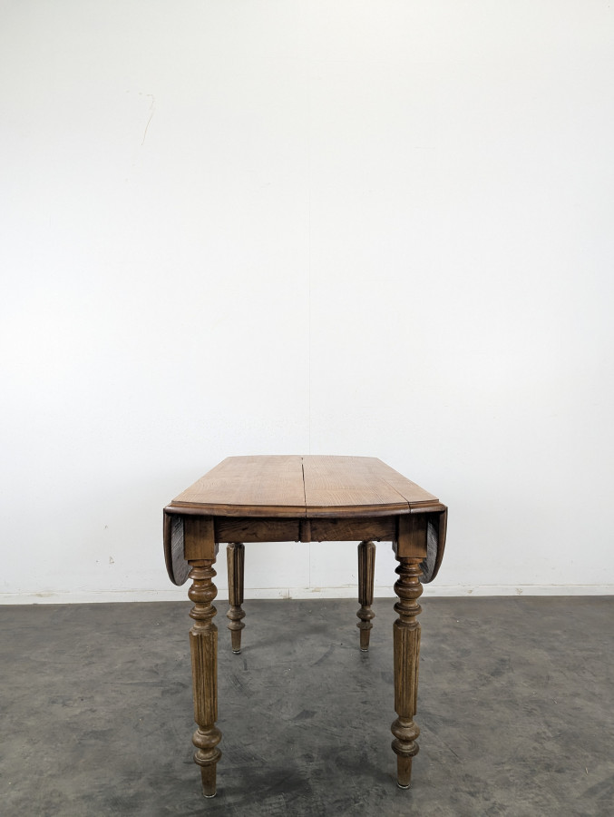 Table à volet à allonges d'époque Louis Philippe