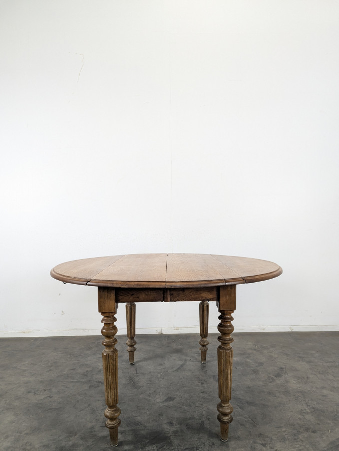 Table à volet à allonges d'époque Louis Philippe