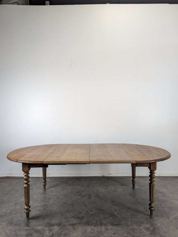 Table à volet à allonges d'époque Louis Philippe