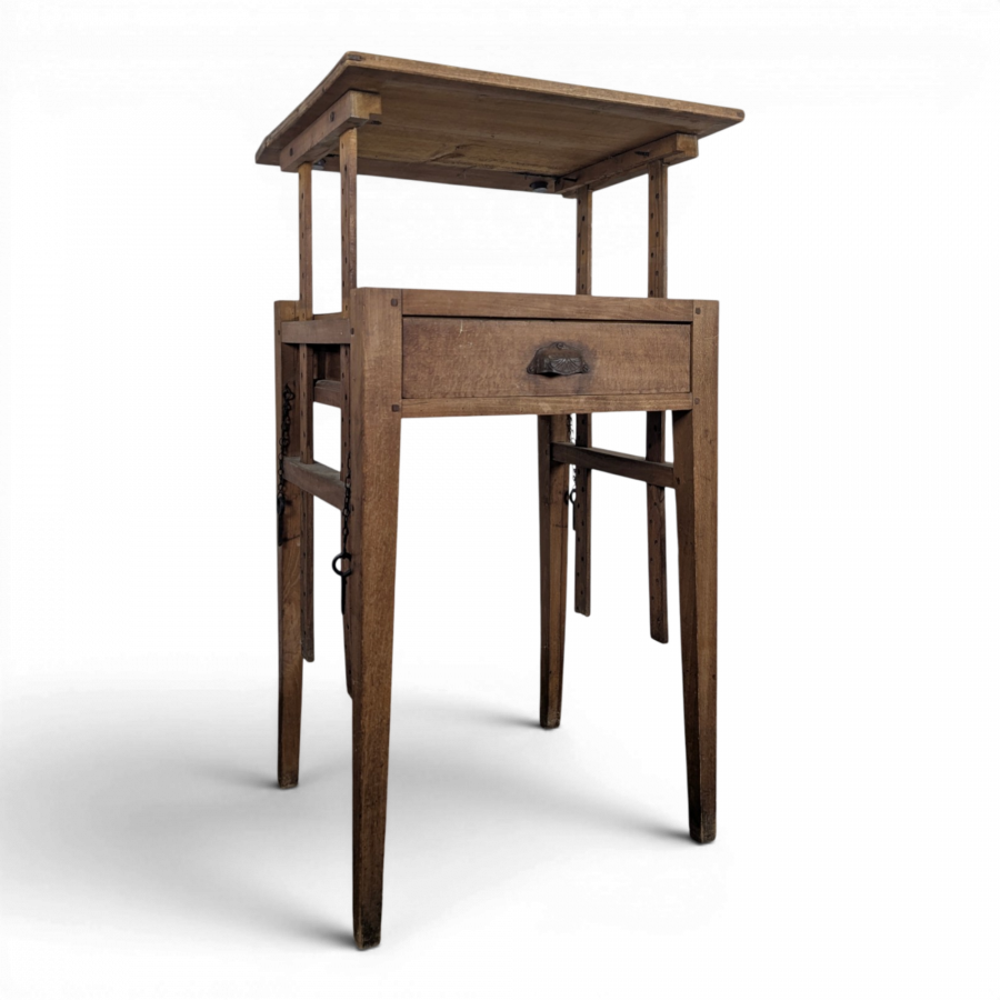 Table de métier bureau escamotable