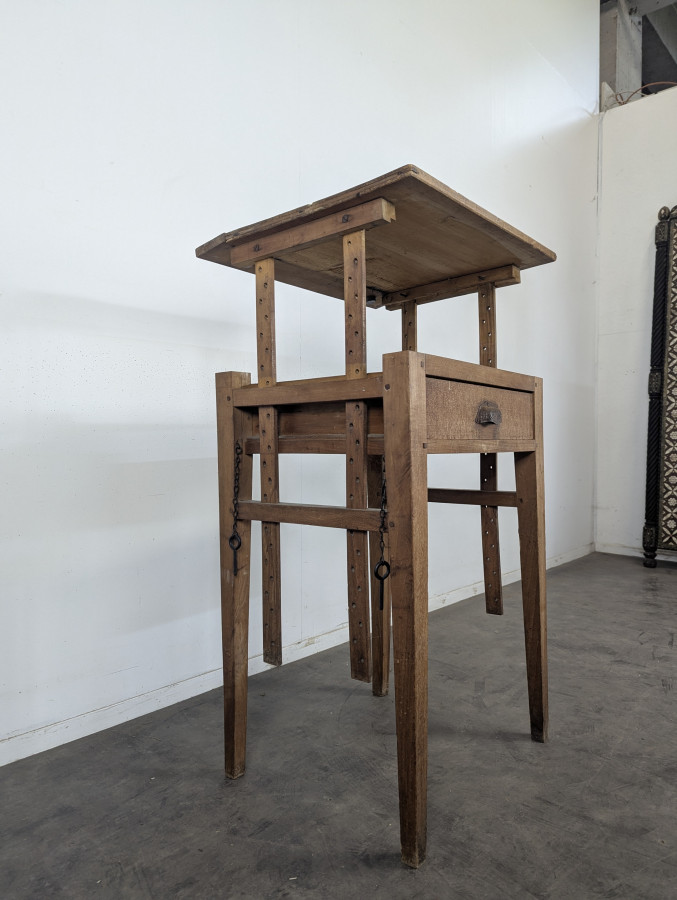 Table de métier bureau escamotable