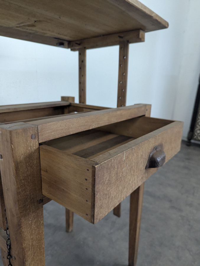 Table de métier bureau escamotable