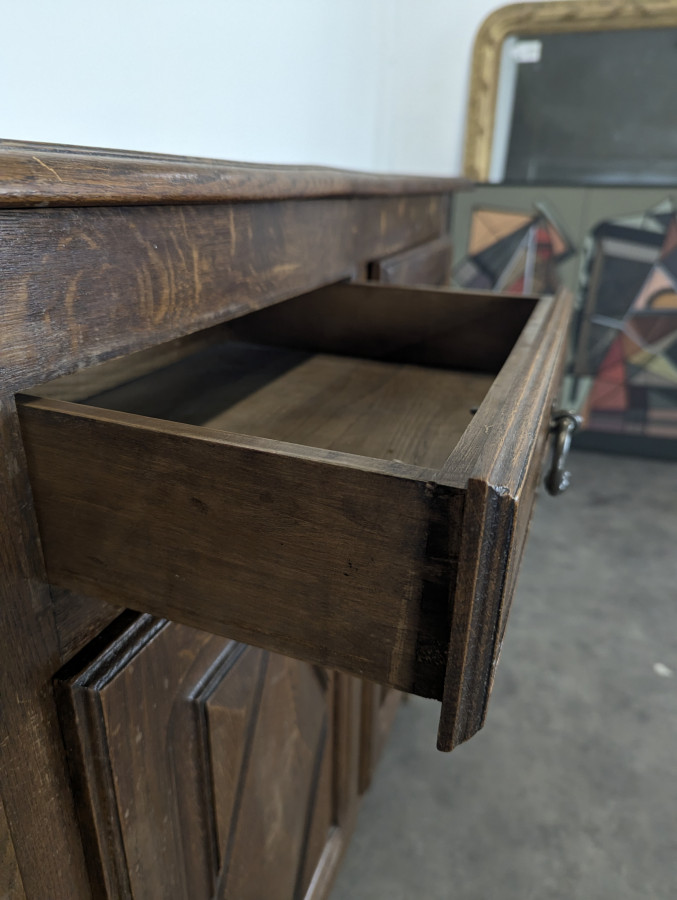 Enfilade en chêne dans l'esprit de Dudouyt