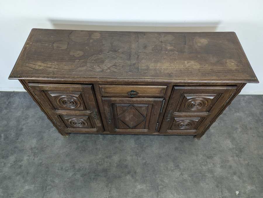 Enfilade en chêne dans l'esprit de Dudouyt