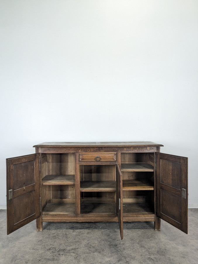 Enfilade en chêne dans l'esprit de Dudouyt