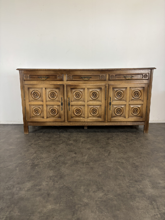 Enfilade style Charles Dudouyt en chêne doré