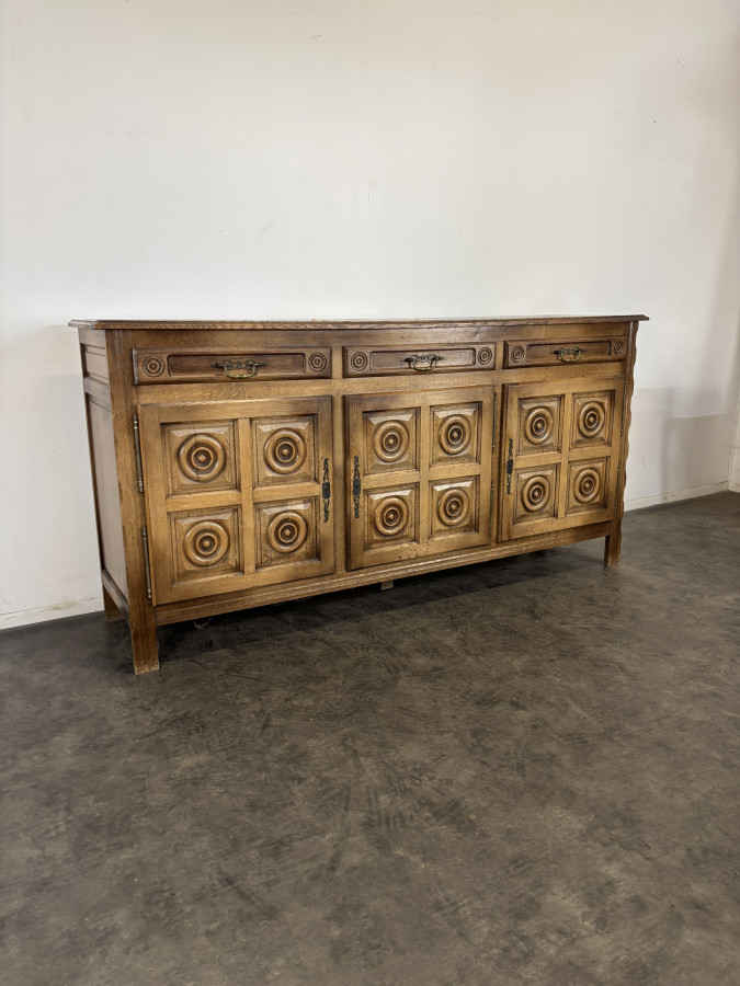 Enfilade style Charles Dudouyt en chêne doré