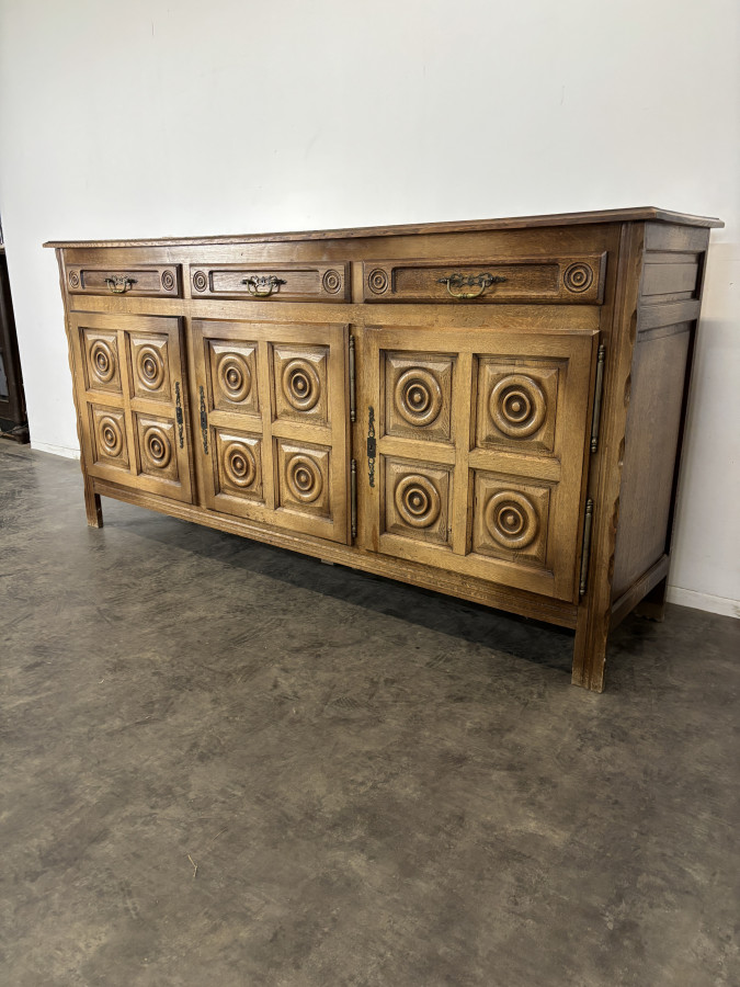 Enfilade style Charles Dudouyt en chêne doré