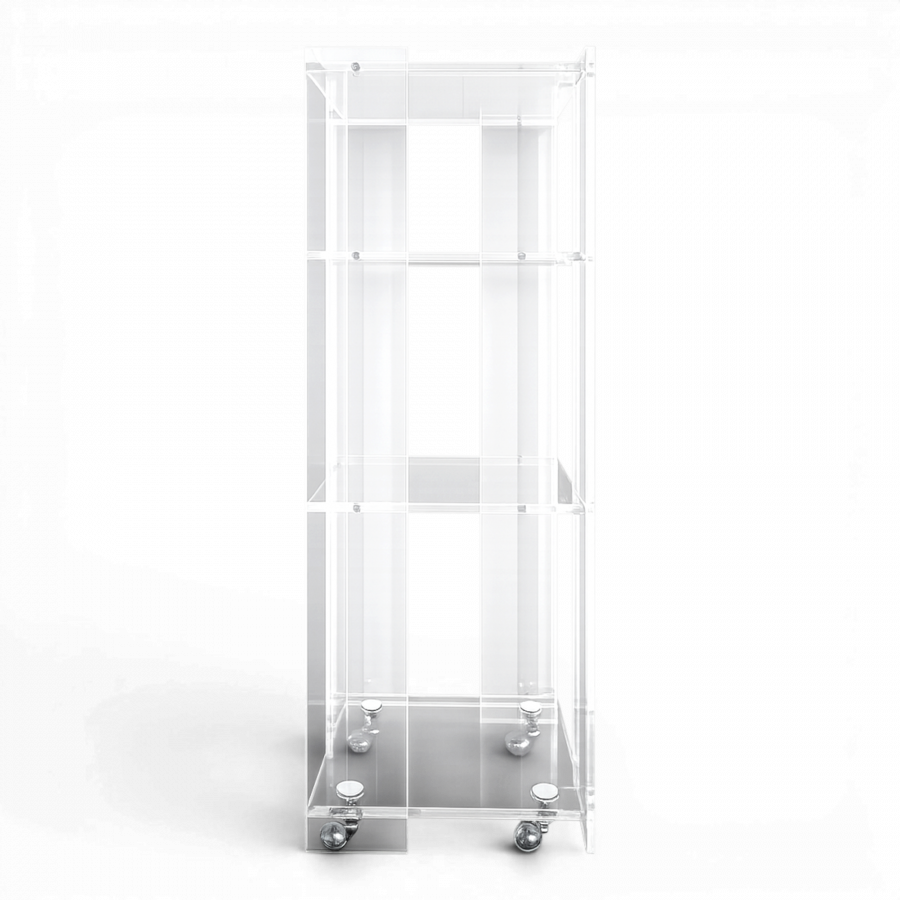 Etagere roulante en plexiglas Marais International