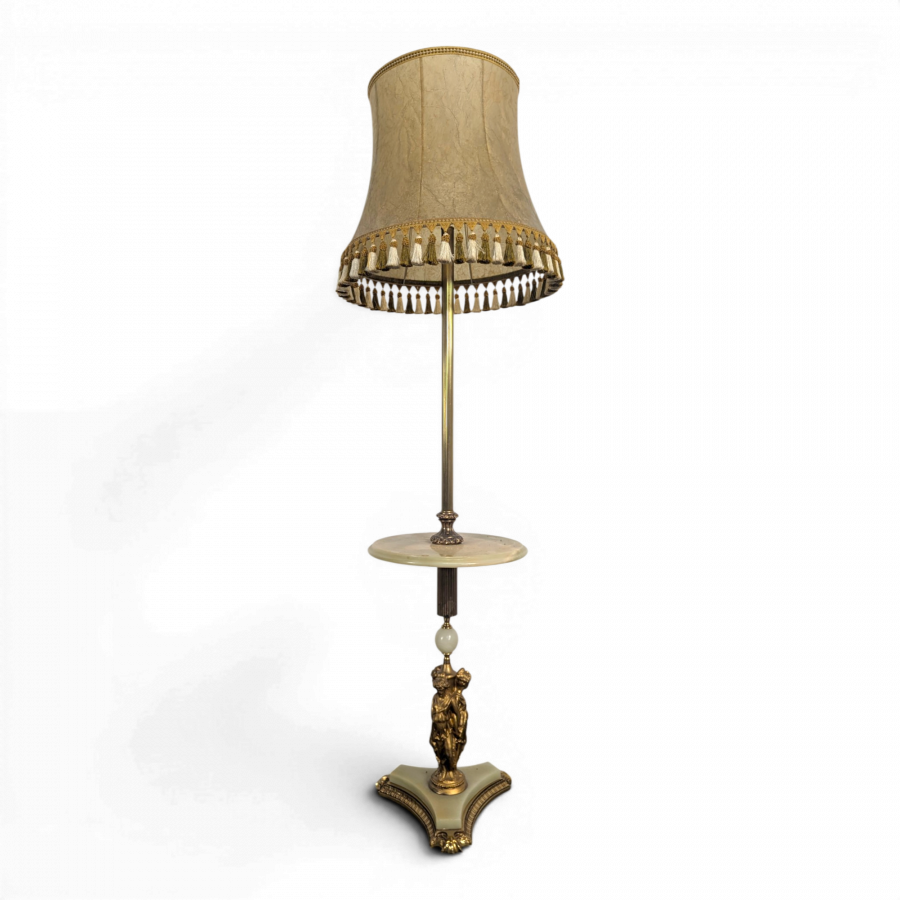 Lampadaire onyx style néo-classique