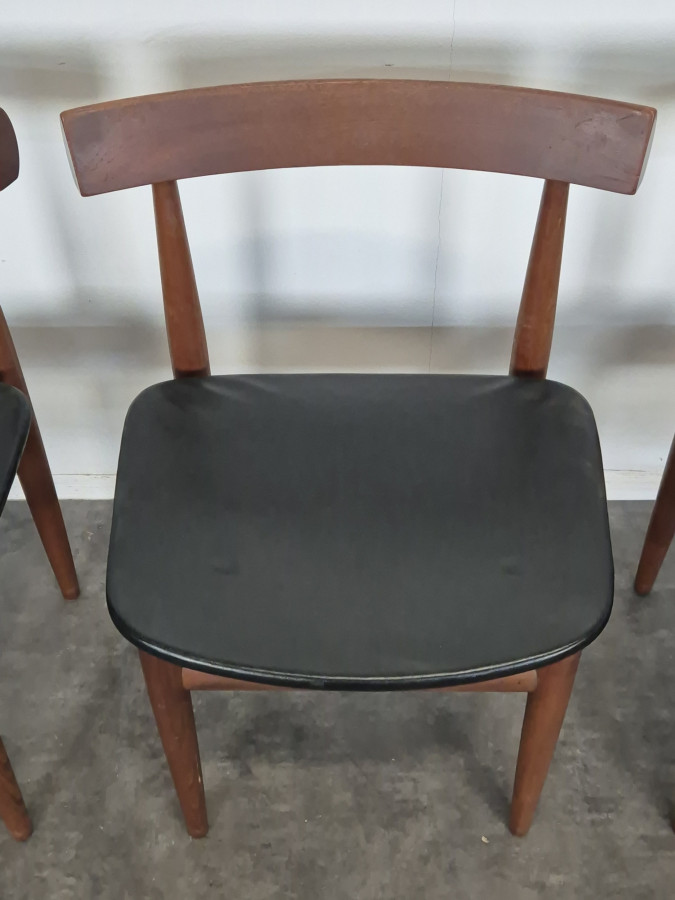 Ensemble table et 4 chaises en teck de Hans Olsen pour Frem Rojle