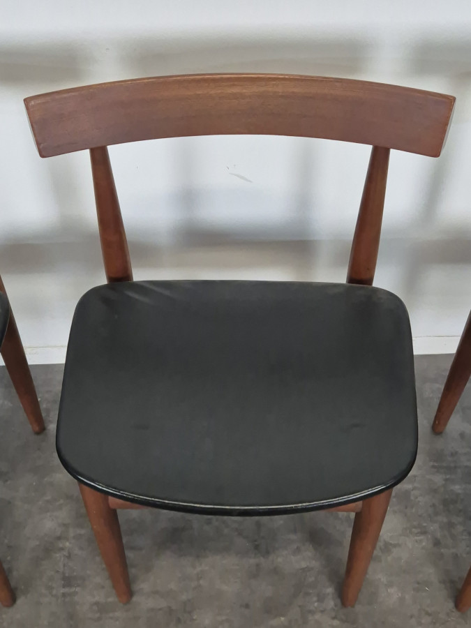 Ensemble table et 4 chaises en teck de Hans Olsen pour Frem Rojle